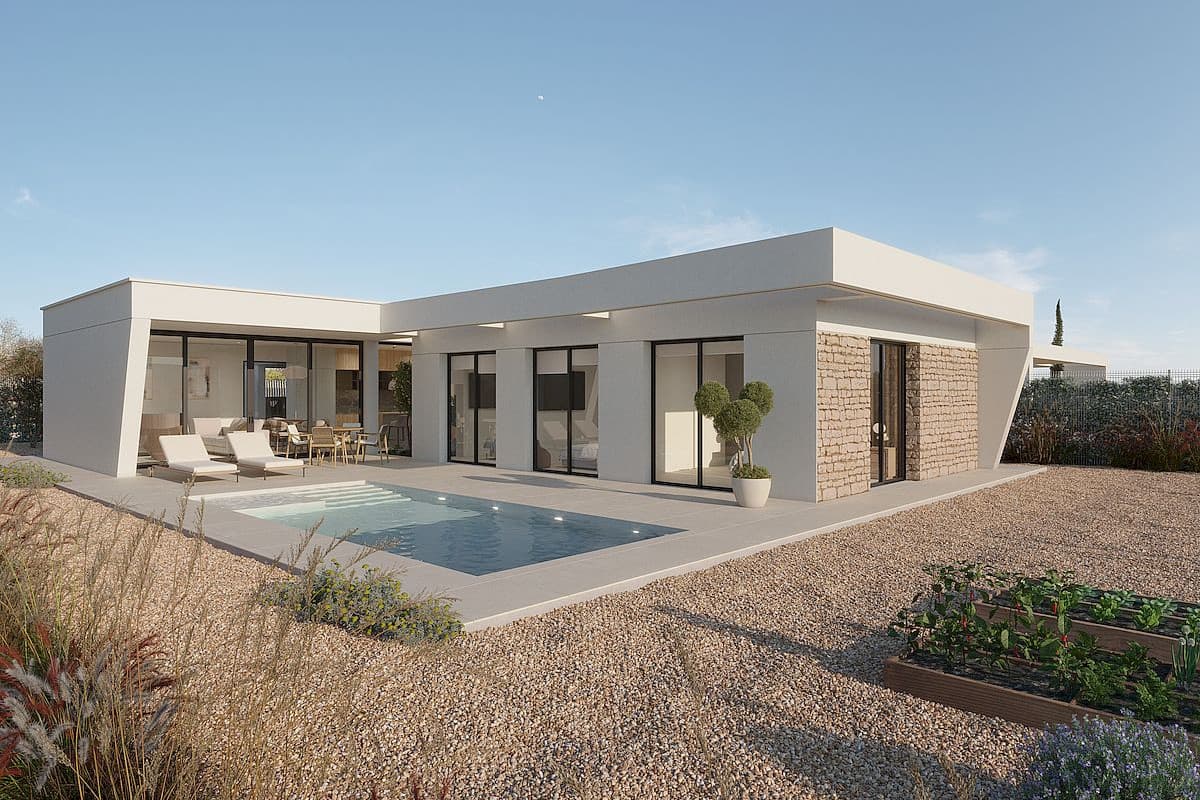 3 Bedroom villa with pool in Fuente Alamo, Costa Cálida