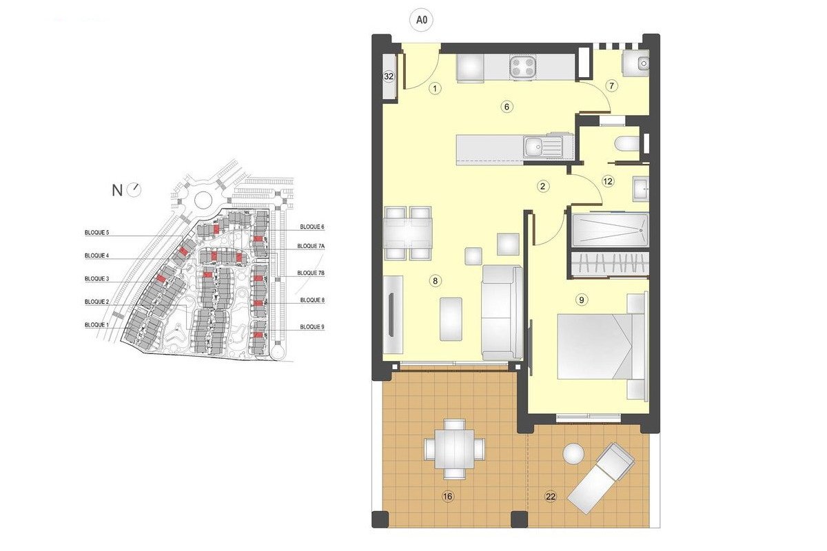 1 Bedroom Penthouse in Algorfa, Costa Blanca — 12
